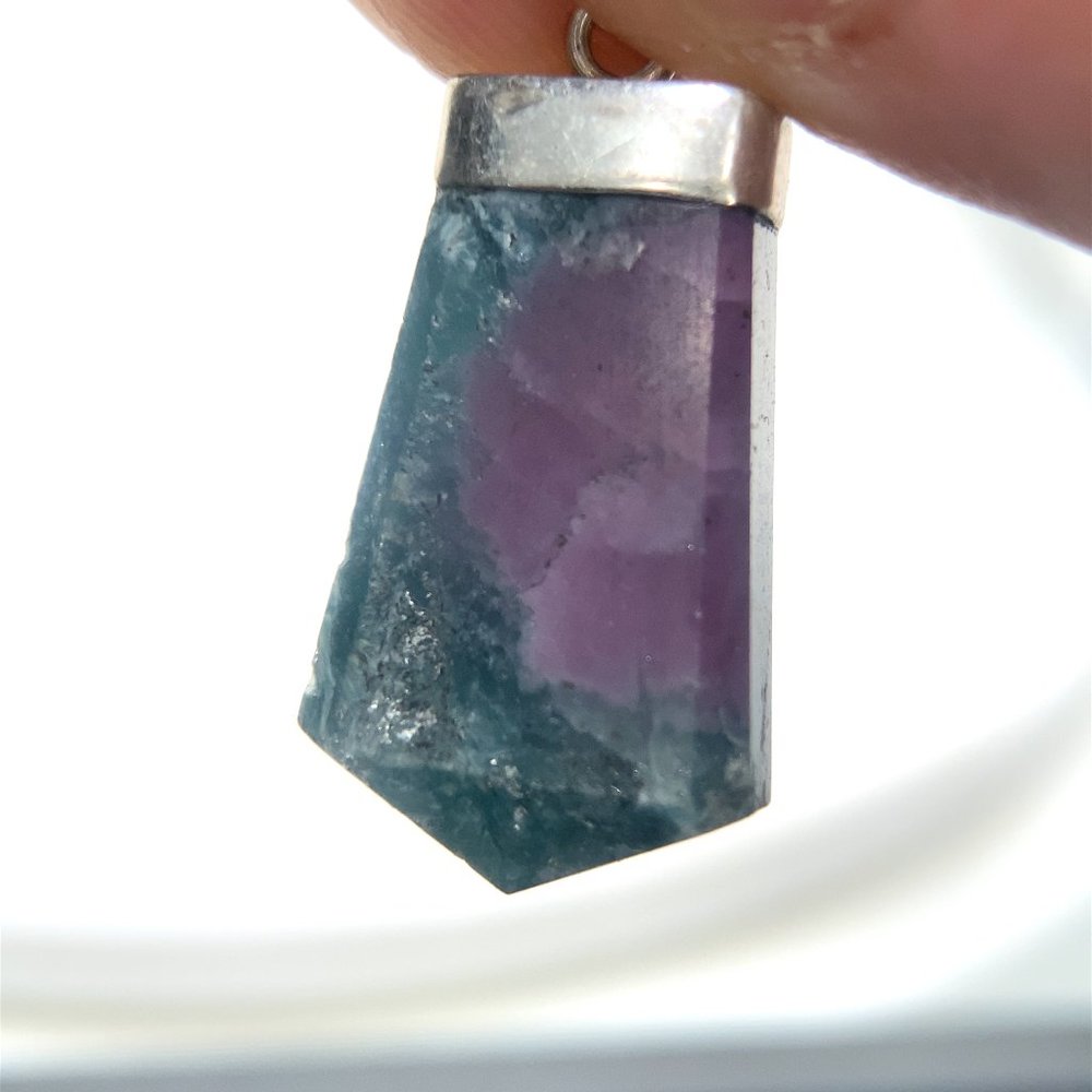 Ruby In Zoisite 22.30ct Solid 925 Sterling Silver Pendant